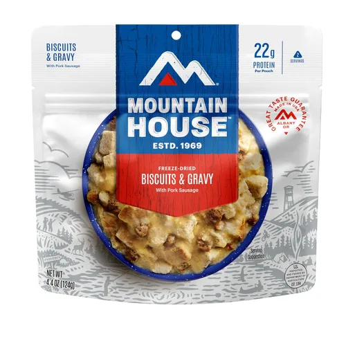 Vista 7 de Mountain House Pasta Primavera Comida liofilizada para mochileros y camping Vegetariana 2 porciones