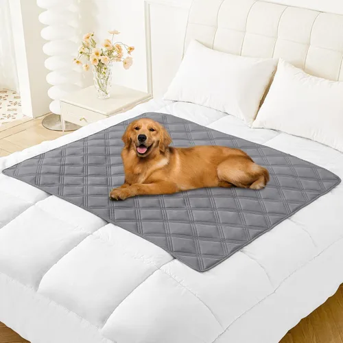Vista 87 de Smiry Funda Manta Impermeable para Cama de Perro, Manta Suave Reversible para Mascotas, Lavable a Prueba de Fugas, Funda para Gatos y Perros