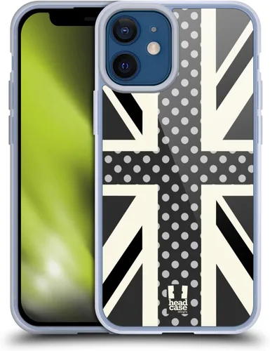 Vista 182 de Head Case Designs Blue Gingham Union Jack Collection - Funda de gel suave compatible con Apple iPhone 7 Plus/iPhone 8 Plus