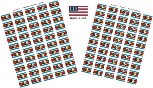 Vista 48 de 100 calcomanías de la bandera de Afganistán, dos hojas de 50, 1.5" x 1" hechas en Estados Unidos, calcomanías autoadhesivas para álbum de recortes