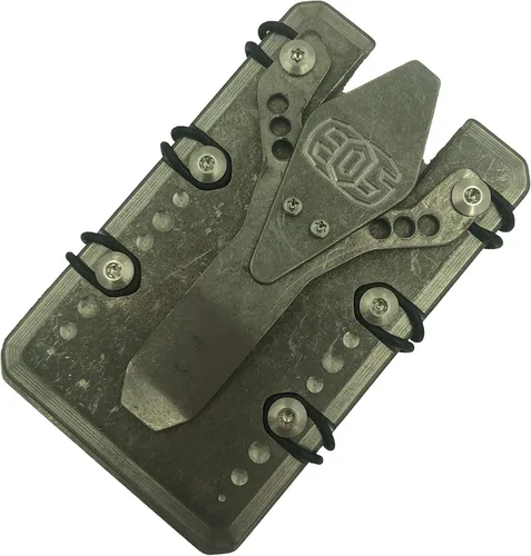 Vista 2 de Titular de la tarjeta de la cartera de titanio con clip de dinero EOS 20