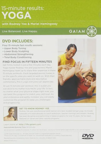 Vista 2 de Rodney YeeMariel Hemingway Resultados de 15 minutos Yoga