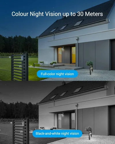 Vista 13 de EZVIZ Cámara de seguridad al aire libre, cámara WiFi 2k+, IP67 impermeable, visión nocturna a color, alertas de voz personalizables, detección