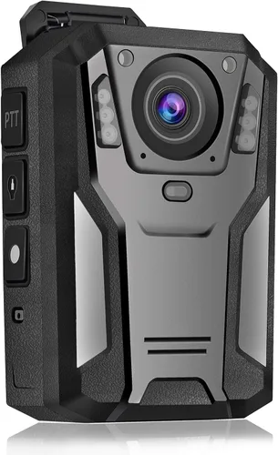Vista 9 de Cámara corporal P100 2K de policía Aolbea, cámara corporal de 64GB, 12 horas de grabación continua, USB-C, visión nocturna infrarroja, impermeable