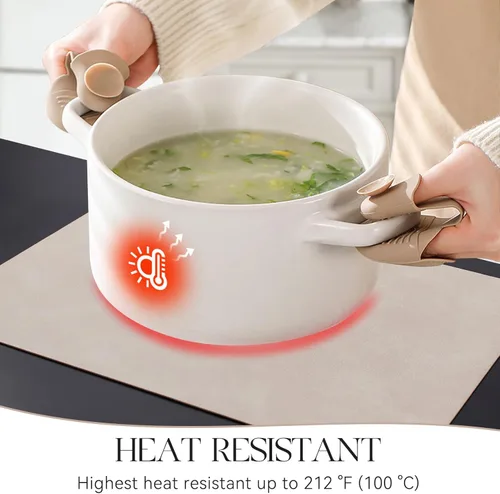 Vista 3 de MOSAYT Juego de manteles individuales de vinilo de 6 - 12 x 17 pulgadas - Cuero sintético 100% impermeable, resistente al aceite, limpiable