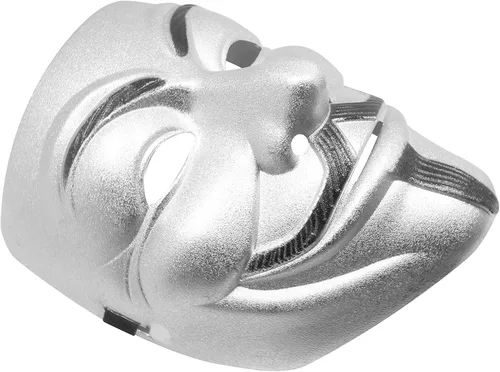 Vista 5 de Máscara de hacker V para vendetta para niños, mujeres y hombres, disfraz de cosplay de Halloween