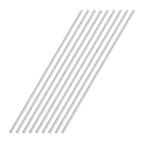 Vista 106 de uxcell Varilla redonda sólida de acero inoxidable 304 de 0.039 in x 3.937 in para manualidades de bricolaje - 10 piezas