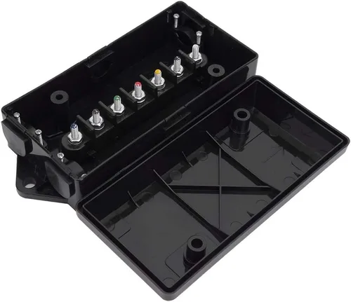 Vista 9 de US 7 Way Trailer Cableado Caja de conexiones Cable de alambre Caja de conexiones Amplificador de vehículo cableado de batería y terminales Otros