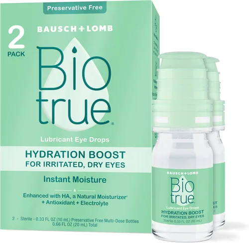 Vista 8 de Biotrue Hydration Boost, Gotas para los ojos sin conservantes para ojos secos, hidrata instantáneamente, rehidrata, apto para lentes de contacto