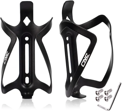 CNC Soporte para botella de agua para bicicleta, paquete de 2 soportes para botellas de agua para bicicleta de carretera/bicicleta de montaña, color