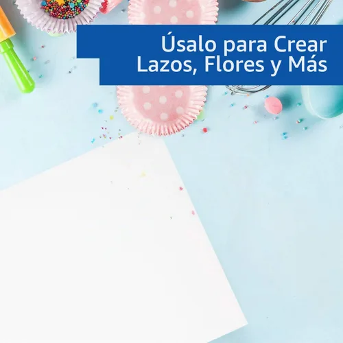 Vista 5 de Oasis Supply Paquete de 100 piezas de papel de oblea prémium para decoración de pasteles o alimentos, 8 x 11 pulgadas