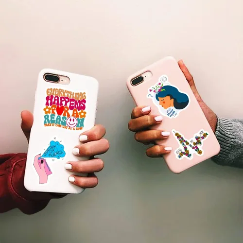 Vista 5 de Calcomanías estéticas de salud mental para álbum de recortes, 50 calcomanías de concientización sobre la salud mental, calcomanías de vinilo