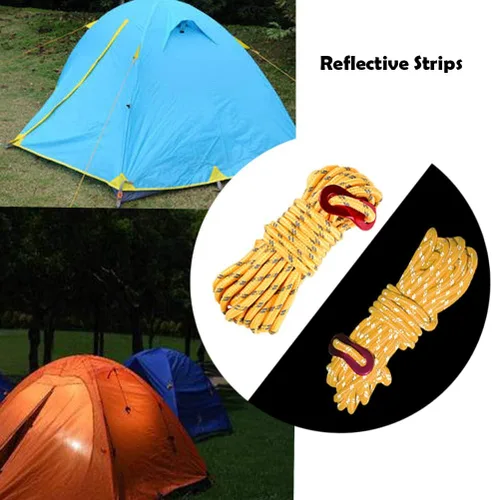 Vista 4 de Haploon Paquete de 12 estacas y martillos para tienda, kit de accesorios de campamento, martillo de estaca de aluminio para tienda de campaña