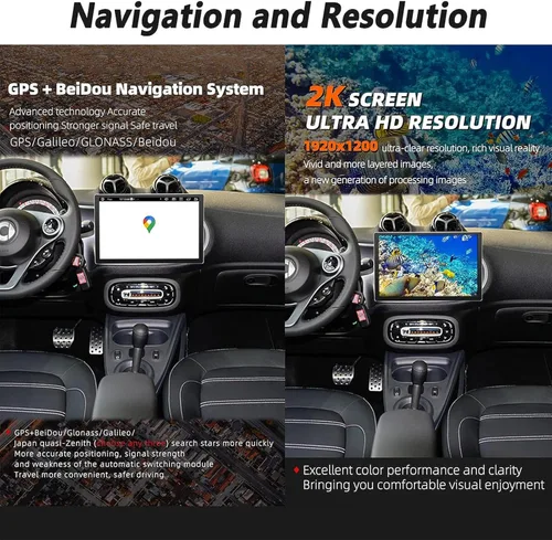 Vista 3 de Android Car Stereo for Mercedes-Benz Sprinter (2018-2022), Car Radio Support Split Screen SWC BT 13.3 Inch Touch Screen Head Unit Multimedia Video 8