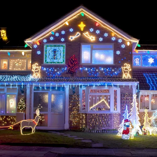 Vista 4 de Bombillas de repuesto C7, bombillas de Navidad multicolor, base de candelabro E12, incandescente de 5 vatios para luces de cadena al aire libre