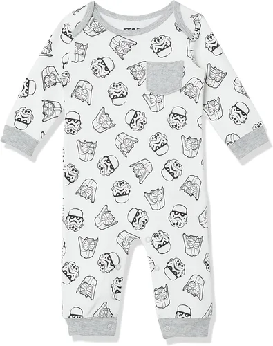 Vista 2 de Tienda Essentials Disney Marvel Star Wars - Overol de algodón para bebé paquete de 3