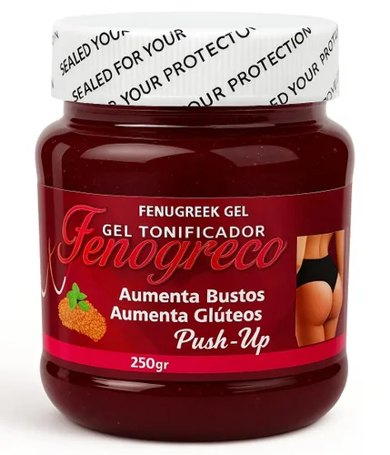 Gel tonificante Fenogreco (fenogreco) - 8.82 oz - 100% natural con semillas de fenogreco reales - Sensación hidratante y tonificante - Gel cosmético