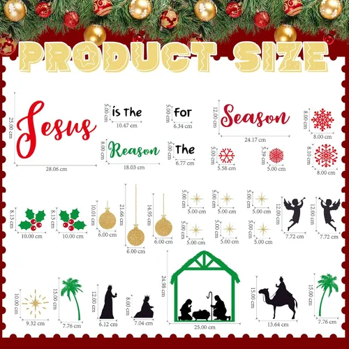 Vista 2 de 30 piezas de imán de Navidad para puerta de garaje, decoración de Navidad con muñeco de nieve, copo de nieve, Papá Noel, decoraciones de garaje