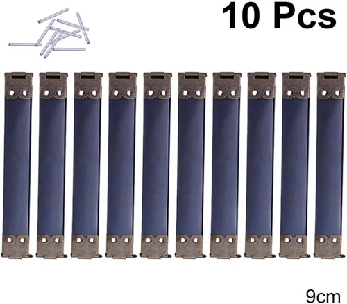 Vista 7 de 10 piezas de marcos flexibles internos de metal verde oscuro, clips de resorte, bisagras de bolso para monedero, accesorios para coser manualidades