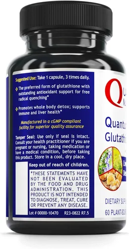 Vista 3 de Glutatión cuántico, 60 cápsulas