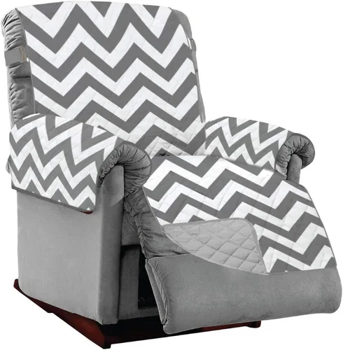 Vista 25 de Sofa Shield - Funda para sillón reclinable con correa patentada, protector de cojín, funda reversible diseñada en EE. UU. resistente a manchas
