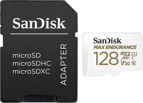 Vista 5 de SanDisk MAX Endurance - Tarjeta MicroSD de 128 GB (paquete de 2) para cámaras de seguridad para el hogar y cámaras de tablero (SDSQQVR-128G-GN6IA)