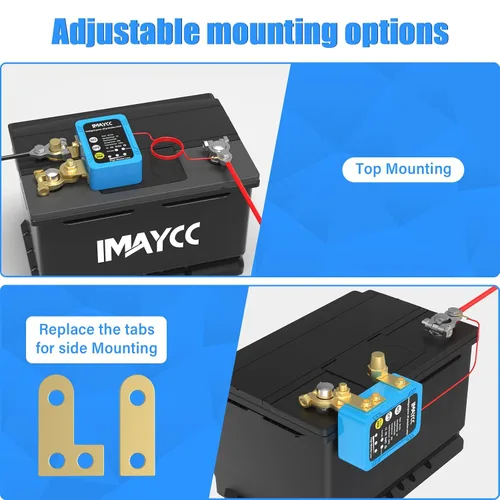 Vista 5 de IMAYCC Interruptor de apagado para automóvil, interruptor remoto de desconexión de batería de 12 V, 240 A, interruptor de apagado de batería