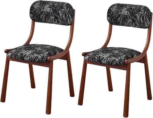 Vista 16 de Rustic Fabric Dining Room Chairs, Kitchen Chair with Backrest, Dining Chairs Lobby Chair Set for French Country Farmhouse Kitchen Home