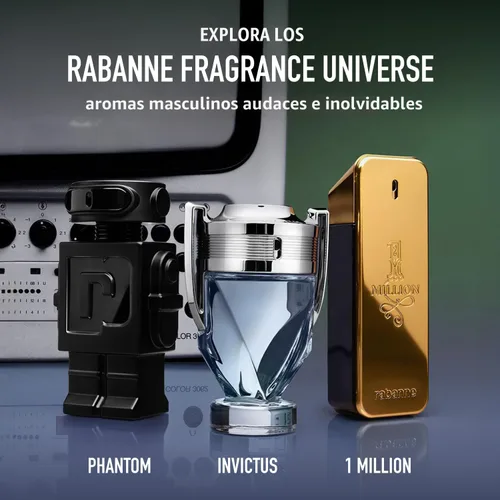 Vista 6 de Agua de tocador Paco Rabanne Million Lucky para hombre