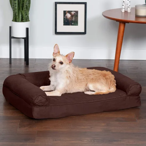 Vista 20 de Furhaven - Cama ortopédica para perros, estilo sofá, acolchada, con funda extraíble y lavable, color gris hierro, tamaño jumbo plus (XXL)