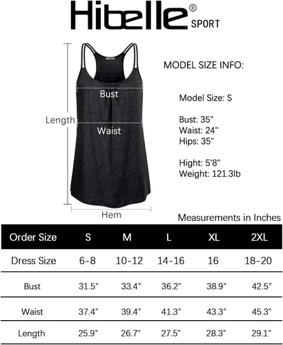 Vista 6 de Hibelle Camiseta sin mangas con espalda cruzada y brasier integrado para mujer para yoga y ejercitar