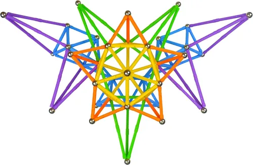 Vista 5 de 165 piezas bloques magnéticos de construcción con varillas, juguetes educativos magnéticos, bloques magnéticos con varillas, juguetes
