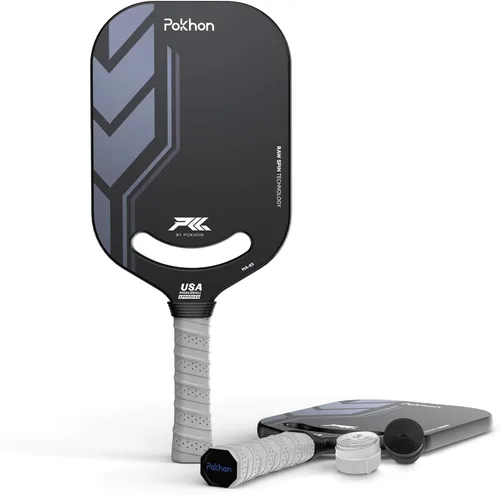 Vista 8 de Carbon Fiber Pickleball Paddle, Professional Raw Carbon Fiber Pickleball for Power & Control, Polymer Honeycomb Core, USAPA Approved T300 Pickleball