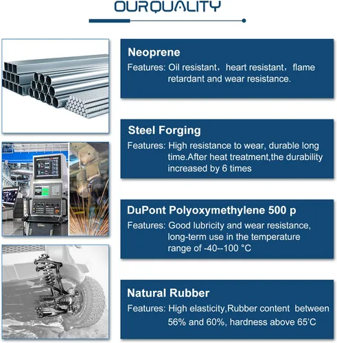 Vista 4 de ECCPP Kit de brazo de control 2006 2007 2008 2009 2010 2011 para Ford Focus - Extremos de barra de acoplamiento internos, brazos de control