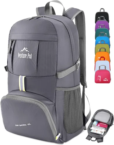 Vista 8 de Venture Pal 35L Mochila ultra ligera, plegable, para viajes, camping, senderismo, deportes al aire libre