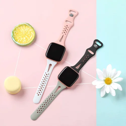 Vista 7 de Odbeai Paquete de 4 correas deportivas delgadas compatibles con Fitbit Versa 2 / Versa/Versa Lite/Versa SE, Versa 2 correas para mujeres y hombres