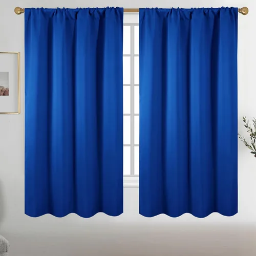 Vista 24 de Diraysid Cortinas opacas beige para dormitorio y sala de estar, cortinas con aislamiento térmico para oscurecer la habitación, 42 x 63 pulgadas, 2
