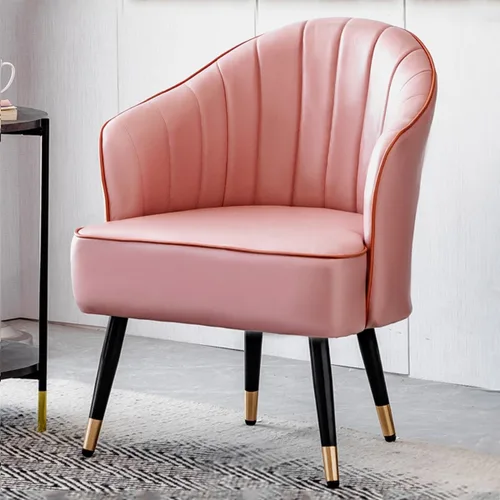 Vista 12 de YCKEGEW Sillón para sala de estar, silla moderna de discoteca, silla de cuero, taburete tapizado, silla individual para sala de estar, dormitorio