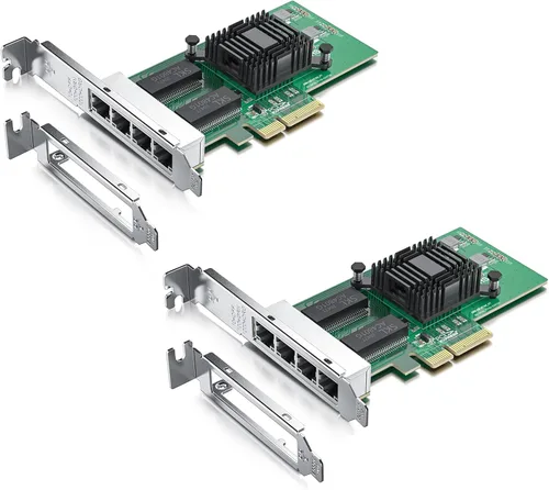 Vista 14 de Gigabit Dual NIC con chip Intel 82576, tarjeta de red 1Gb comparada con NIC Intel E1G42ET, 2 puertos RJ45, PCI Express 2.1 X1, tarjeta Ethernet
