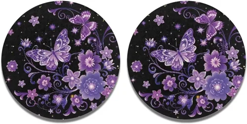 Vista 32 de AFPANQZ 250 Years Print Car Coasters for Cup Holders Absorbent Car Accessories 2.8" Car Cup Holder for Women 2 Pack