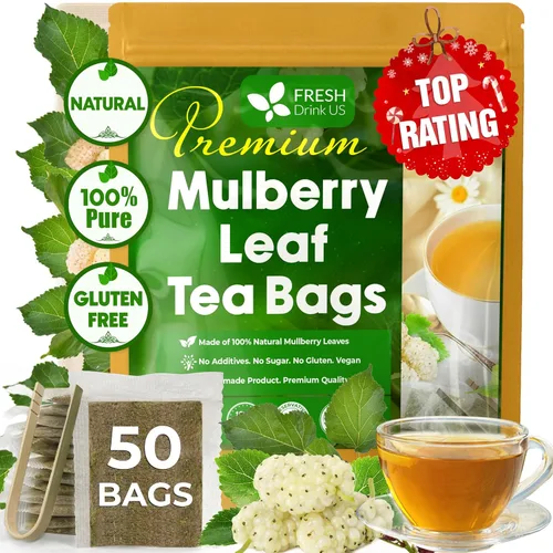 Vista 39 de FreshDrinkUS, 55 bolsas de té de raíz de astrágalo premium, 100% natural y puro de té de hierbas de raíz de astrágalo. Fabricado con bolsas de té