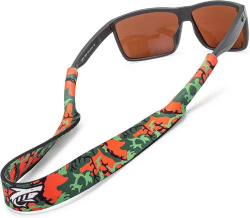 Vista 7 de Pilotfish Correa de neopreno para lentes de sol, retenedor de gafas de neopreno, cordón flotante seguro para lentes de sol con extremos Azteca