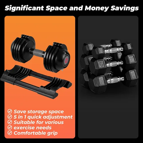 Vista 2 de Roinoim Adjustable Dumbbell Set