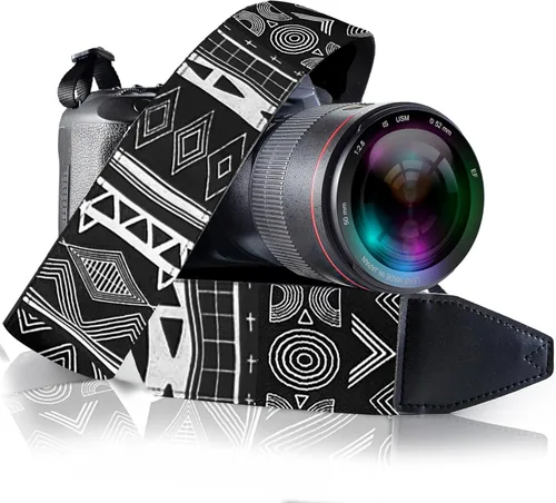 Vista 71 de Art Tribute Camera Strap for All DSLR and Mirrorless Cameras. Add Your Name Or Initials Make It a Personalized Gift