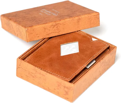 Vista 6 de EXENTRI Multiwallet con clip de bloqueo de acero inoxidable y bolsillo para monedas