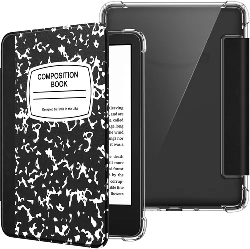 Vista 24 de Fintie Funda delgada para Kindle de 6 pulgadas (11ª generación - versión 2024/2022), ultra transparente, suave, flexible, transparente, cubierta