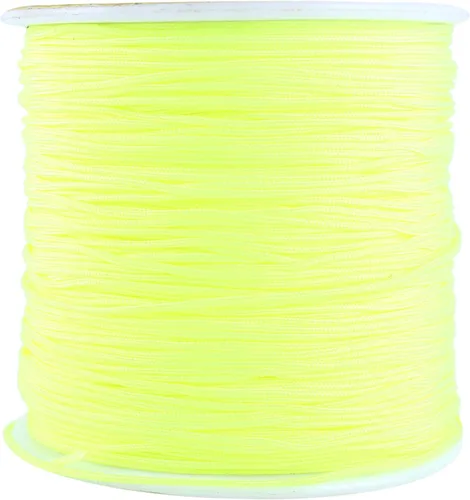 Vista 33 de KONMAY 1 rollo de cuerda de nailon de 150 yardas, trenzado de 0.016 in de nailon Shamballa Macramé/cordón de cuentas, cordón de nudo chino, cuerda