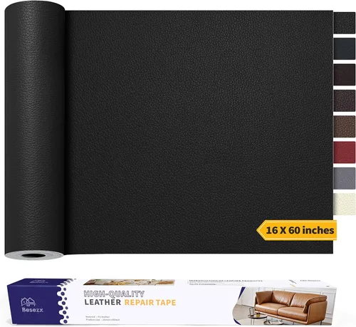 Vista 36 de Kit de cinta para reparación de cuero, parche autoadhesivo para muebles, sofá, asientos de automóvil, silla de oficina, kit de reparación de vinilo