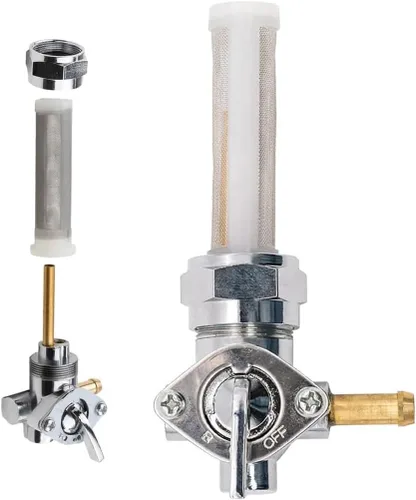 Válvula de combustible de petcock de 22 mm de salida derecha para Harley Davidson Sportster Big Twin Dyna Fatboy Electra Glide Heritage Softail
