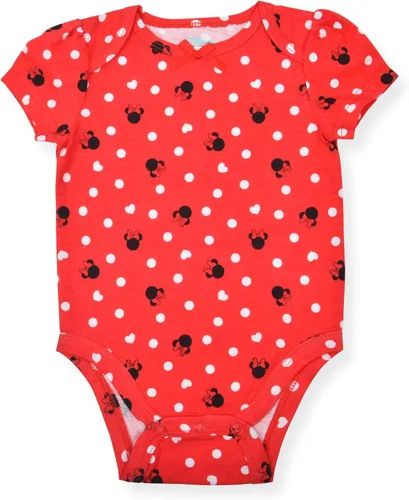 Vista 2 de Disney Minnie Mouse Fabulous - Paquete de 5 mamelucos para niñas recién nacidas, bebés y bebés